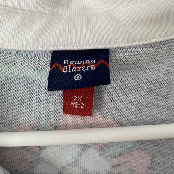 Rowing Blazers x Target Collab Rose Print Navy Blue Collared Rugby Shirt size 2X - Picture 9 of 10